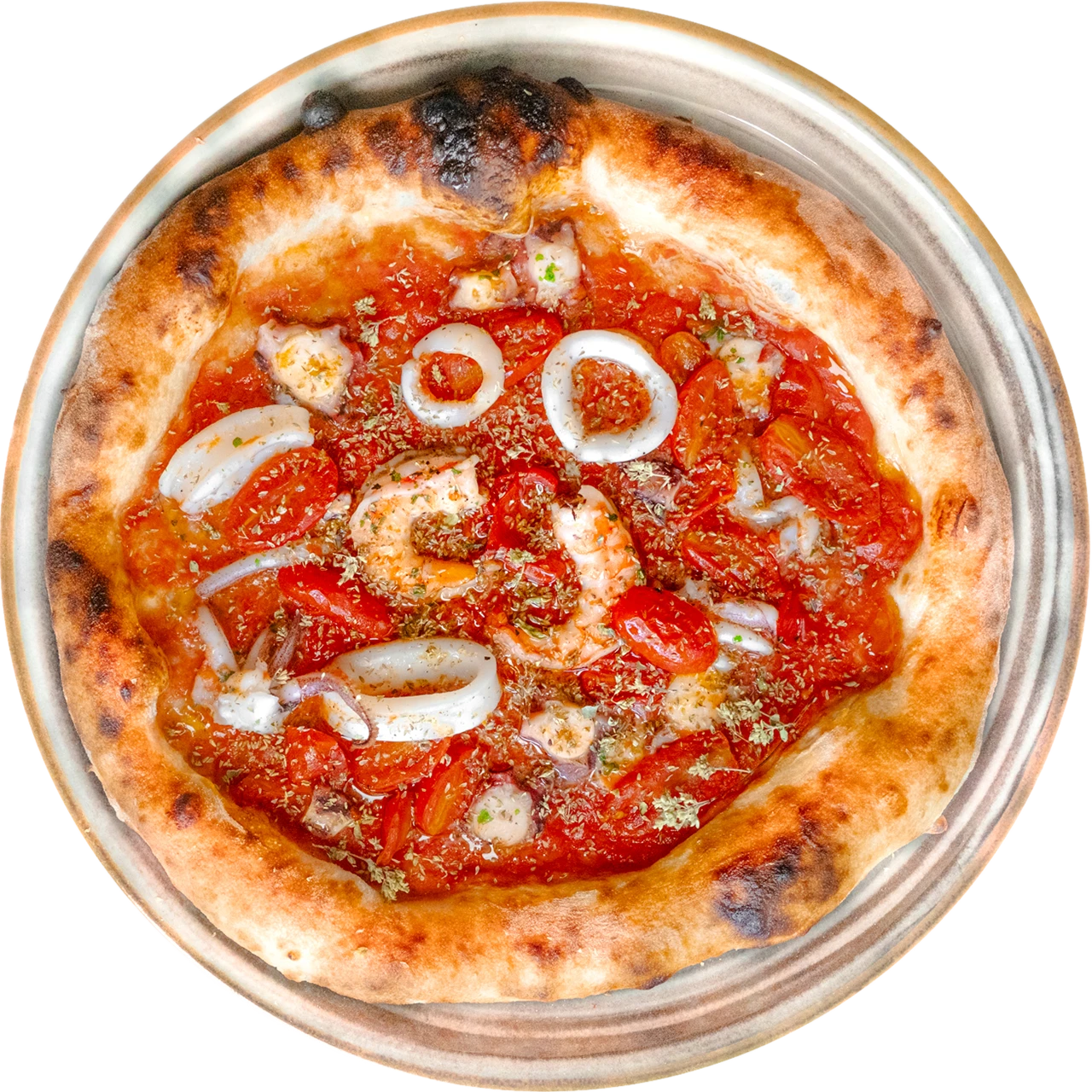 pizza con pescatora dicocibo pizzeria gourmet reggio emilia